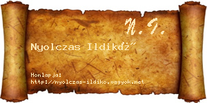 Nyolczas Ildikó névjegykártya